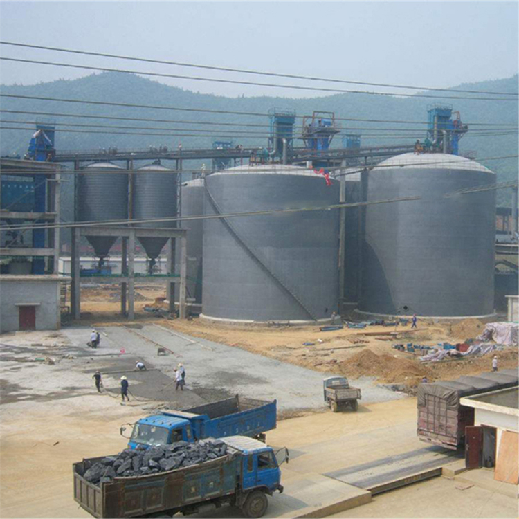景德镇水泥钢板仓2座3000吨青岛项目进入施工
